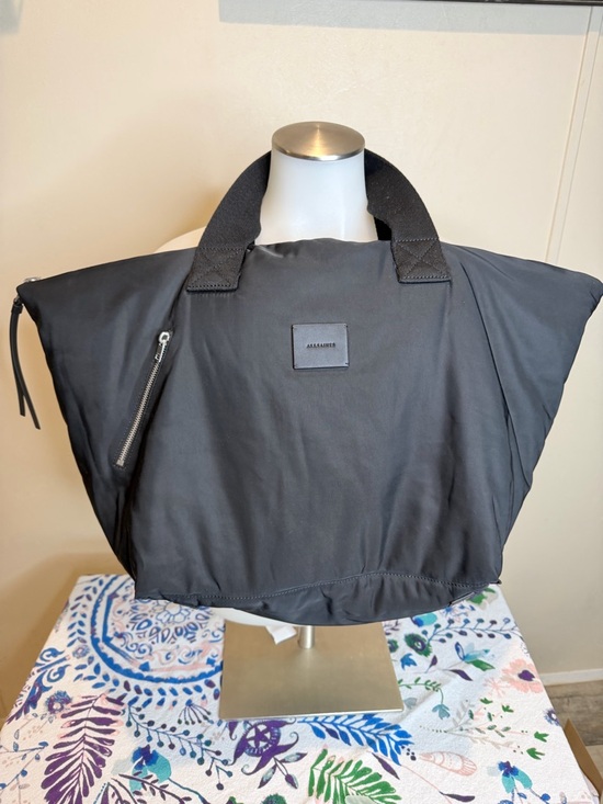 All Saints Handbags - AllSaints Black Leather Logo Patch